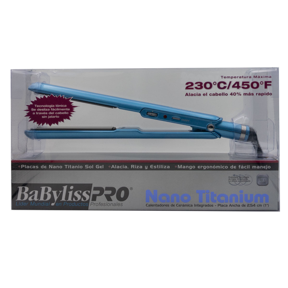 Plancha Cabello Plancha Pelo Profesional Nano Titanium 450f