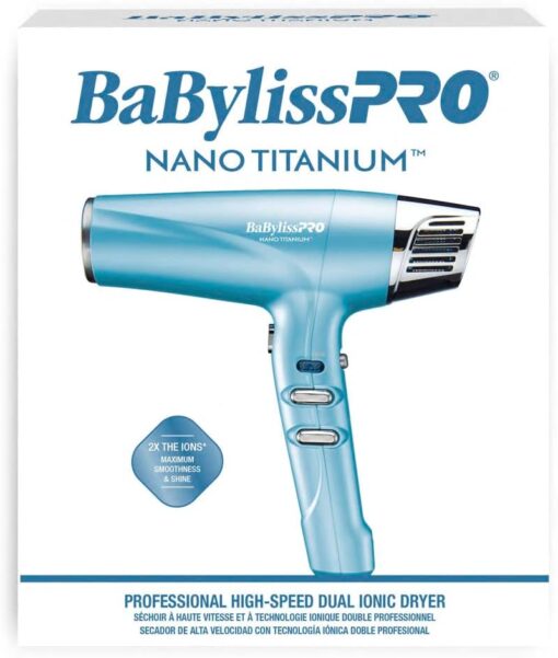 Secadora BabylissPRO NanoTitanium Iónica Doble 1700W
