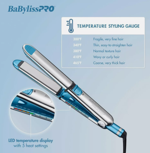 Plancha BaBylissPRO Nano Titanio PRIMA 3000 - 1 1/4" (D737) - Image 2
