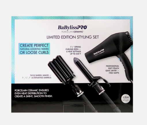 BaBylissPro EDICIÓN LIMITADA Porcelana Cerámica Set (Secadora, Waver, Rizador) - Image 2