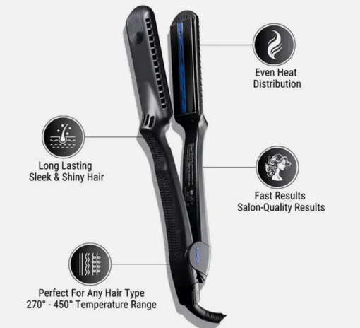 Plancha Croc PREMIUM PICO INFRARED 1,5" negro titanio - Image 4