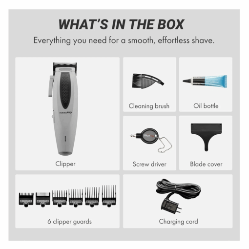 BaByliss PRO Clipper LithiumFX+ cable/inámbricos - gris FX673NSGY - Image 3