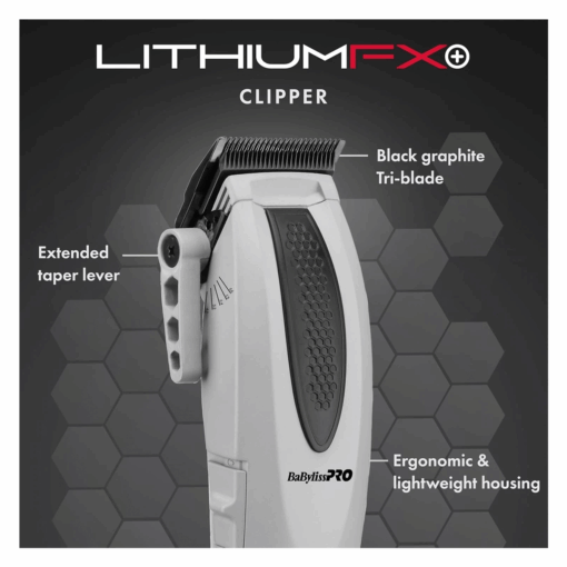 BaByliss PRO Clipper LithiumFX+ cable/inámbricos - gris FX673NSGY - Image 2