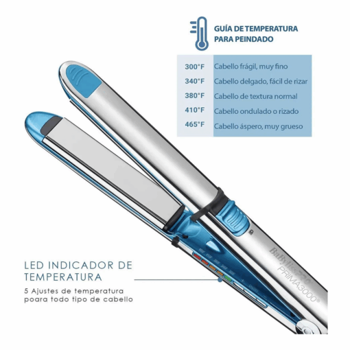 BaBylissPRO 1 1/4 in Plancha y Tenaza con barril extendido hierro prepack - Image 4