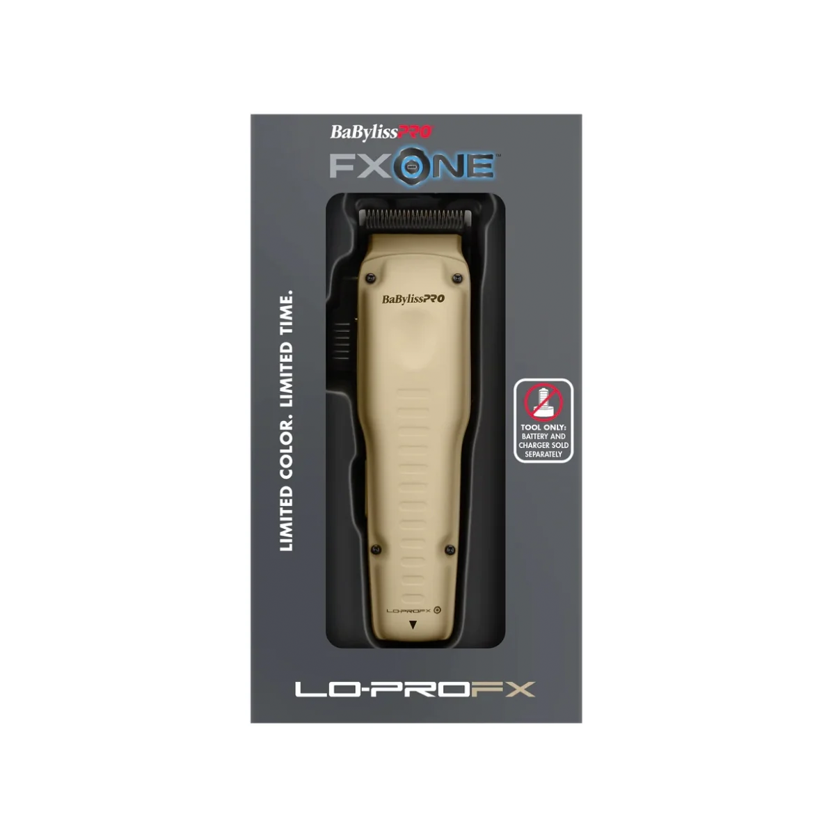 BaBylissPRO FXONE LO-PROFX Color Arena Edición Limitada Herramienta de Corte con Hoja de Titanio Negro MIM y Autonomía de 2.5 Horas