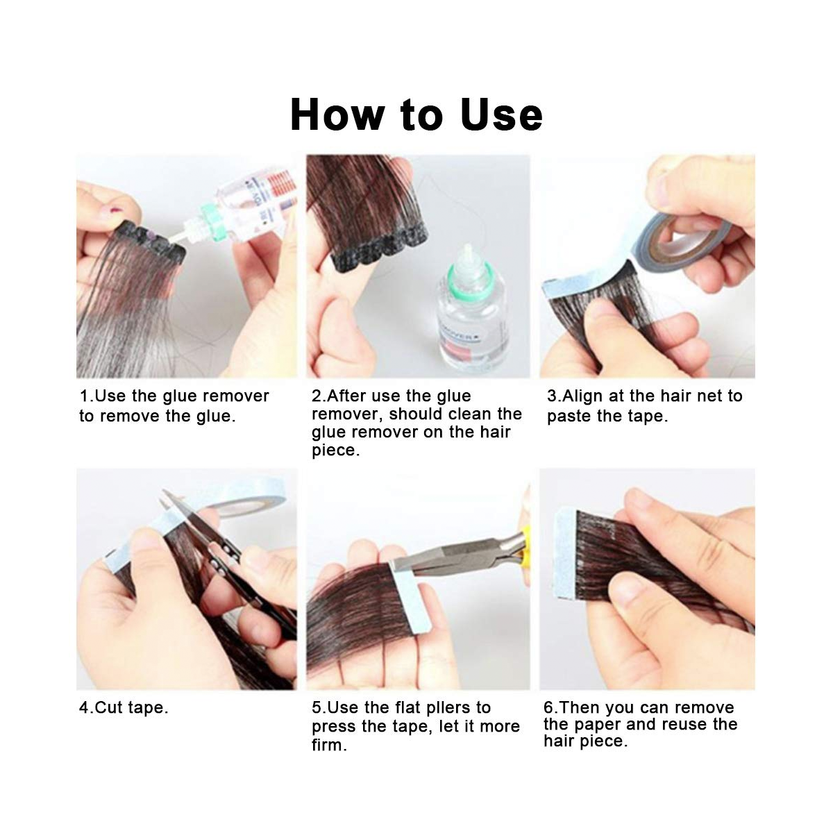 Cinta Adhesiva para aplicar extensiones de Tape - Image 4