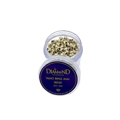 COPPER NANO RING: SILICONE FREE 4mm DIAMOND 500 PZS