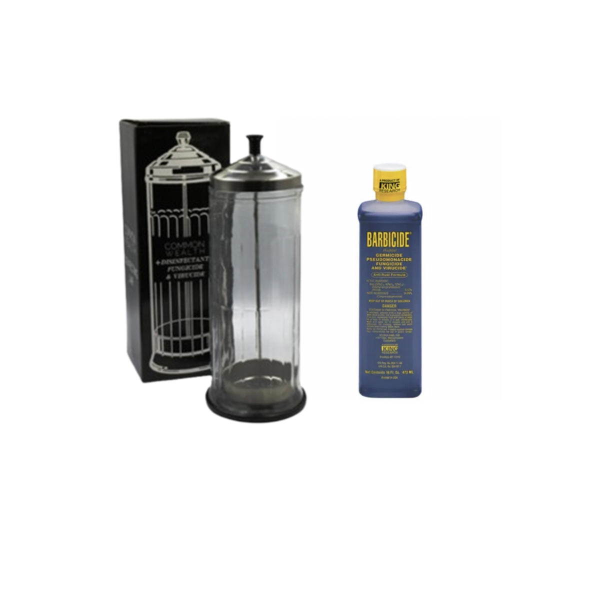 Combo Jarra Desinfectante + Barbicide 473 ml GRATIS