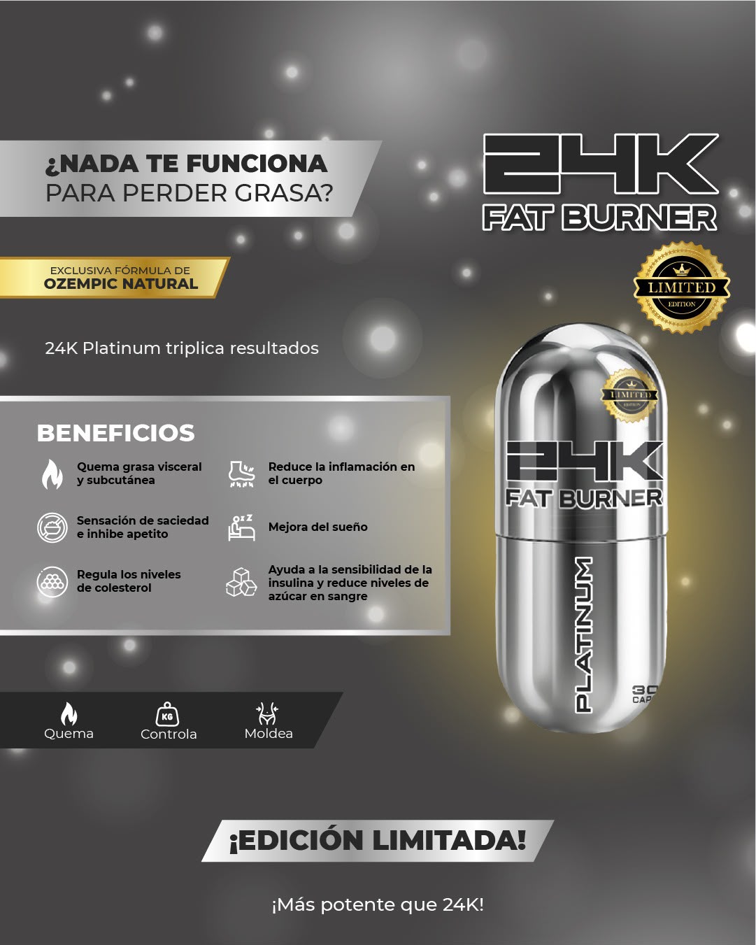 24K Fat Burner Platinum - Imagen 4